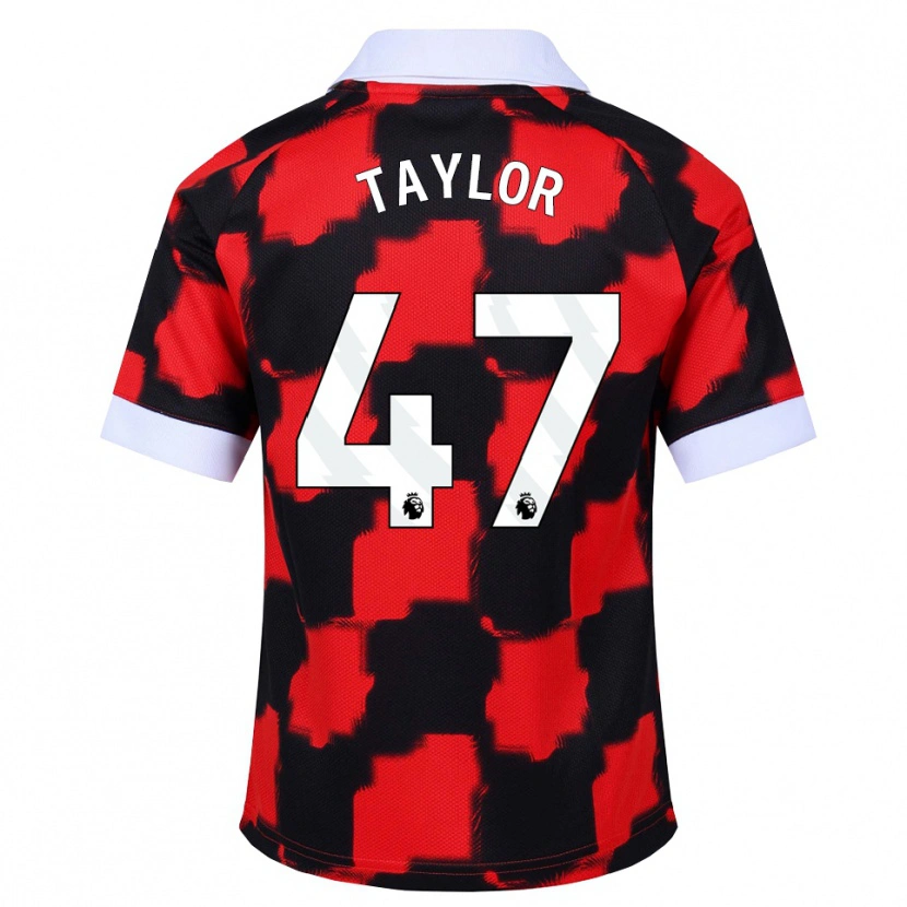 Danxen Homem Camisola Bo Taylor #47 Vermelho Branco Preto Alternativa 2026/27 Camisa Brasil