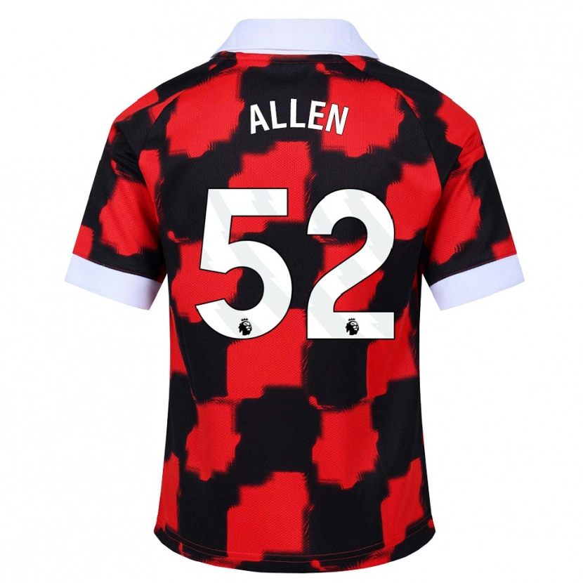 Danxen Homem Camisola Michael Allen #52 Vermelho Branco Preto Alternativa 2026/27 Camisa Brasil