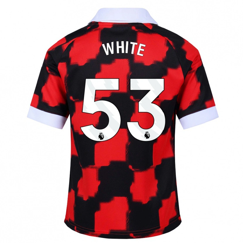 Danxen Homem Camisola Alfie White #53 Vermelho Branco Preto Alternativa 2026/27 Camisa Brasil