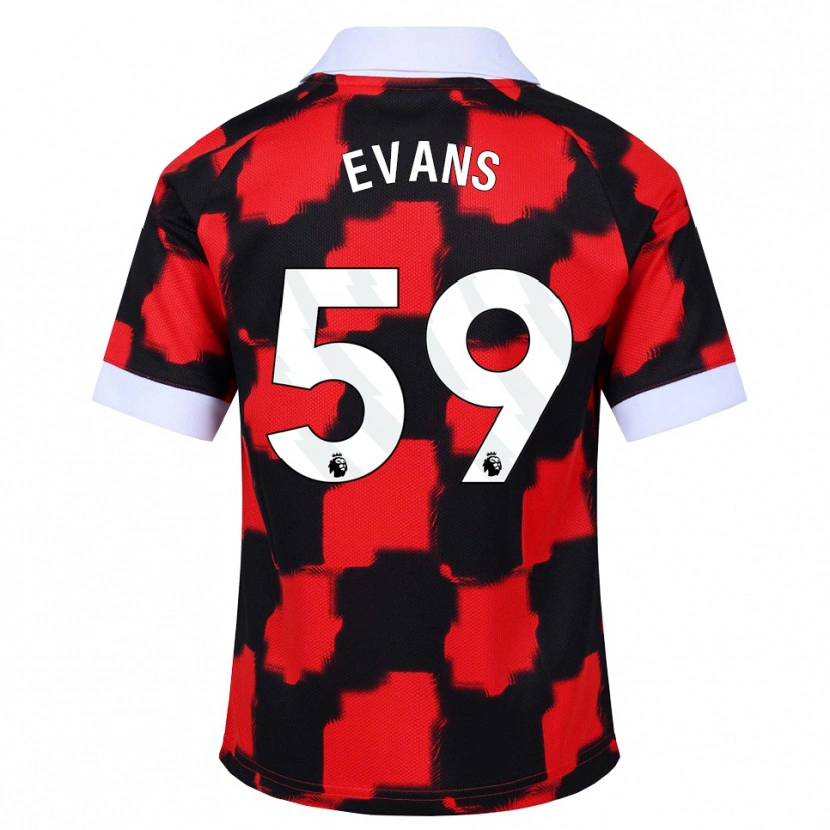 Danxen Homem Camisola Aidan Evans #59 Vermelho Branco Preto Alternativa 2026/27 Camisa Brasil