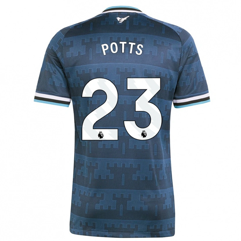 Danxen Homem Camisola Charlotte Potts #23 Amarelo Preto Azul Alternativa 2026/27 Camisa Brasil