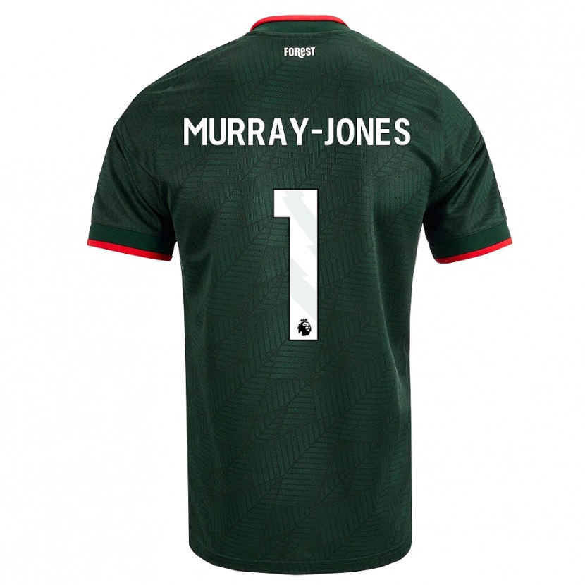 Danxen Homem Camisola George Murray-Jones #1 Verde Escuro Vermelho Alternativa 2026/27 Camisa Brasil