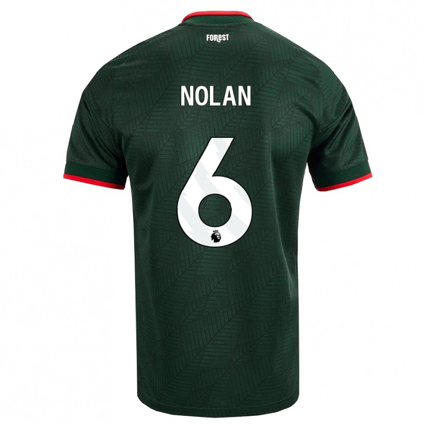 Danxen Homem Camisola Sonny Nolan #6 Verde Escuro Vermelho Alternativa 2026/27 Camisa Brasil