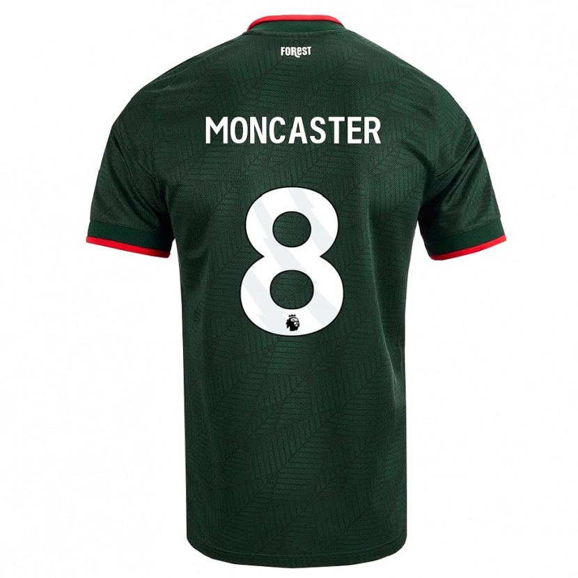 Danxen Homem Camisola Mai Moncaster #8 Verde Escuro Vermelho Alternativa 2026/27 Camisa Brasil