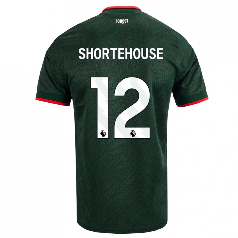 Danxen Homem Camisola Michael Shortehouse #12 Verde Escuro Vermelho Alternativa 2026/27 Camisa Brasil