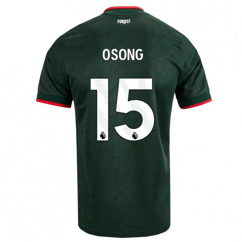Danxen Homem Camisola Detlef Esapa Osong #15 Verde Escuro Vermelho Alternativa 2026/27 Camisa Brasil