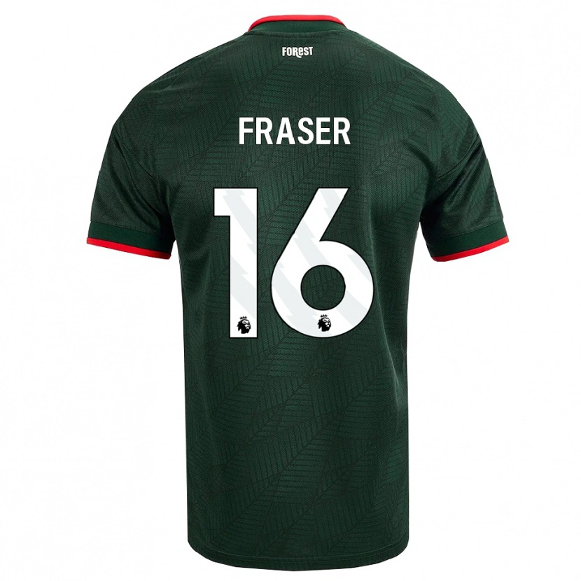 Danxen Homem Camisola Boyd Fraser #16 Verde Escuro Vermelho Alternativa 2026/27 Camisa Brasil