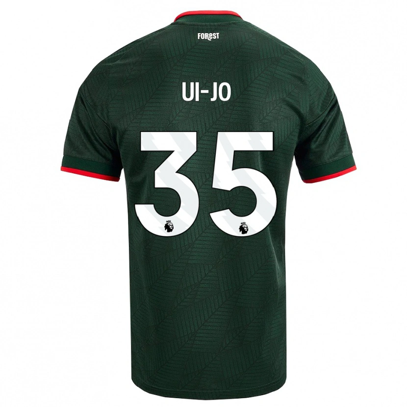 Danxen Homem Camisola Ui-Jo Hwang #35 Verde Escuro Vermelho Alternativa 2026/27 Camisa Brasil