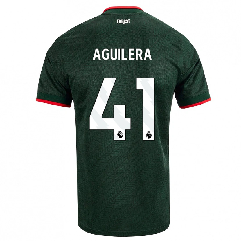 Danxen Homem Camisola Brandon Aguilera #41 Verde Escuro Vermelho Alternativa 2026/27 Camisa Brasil