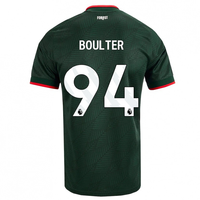 Danxen Homem Camisola Evan Boulter #94 Verde Escuro Vermelho Alternativa 2026/27 Camisa Brasil