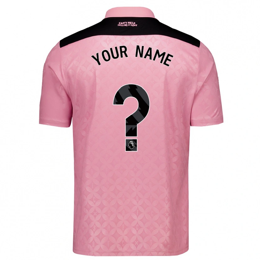 Danxen Homem Camisola Seu Nome #0 Lightpink Preto Alternativa 2026/27 Camisa Brasil