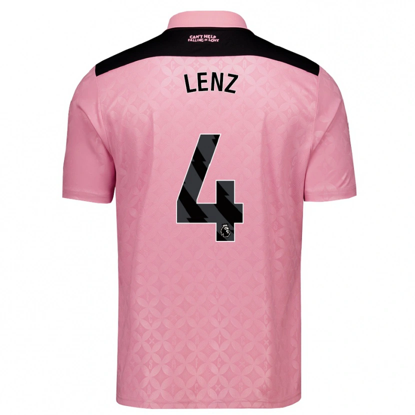 Danxen Homem Camisola Elias Lenz #4 Lightpink Preto Alternativa 2026/27 Camisa Brasil