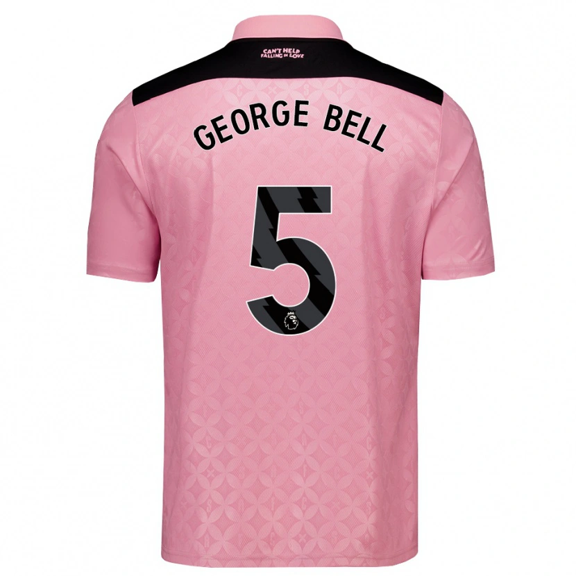 Danxen Homem Camisola George Bell #5 Lightpink Preto Alternativa 2026/27 Camisa Brasil
