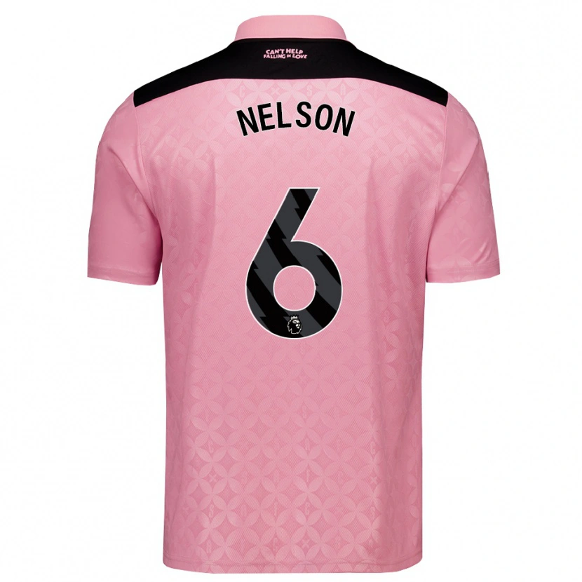 Danxen Homem Camisola Adam Nelson #6 Lightpink Preto Alternativa 2026/27 Camisa Brasil
