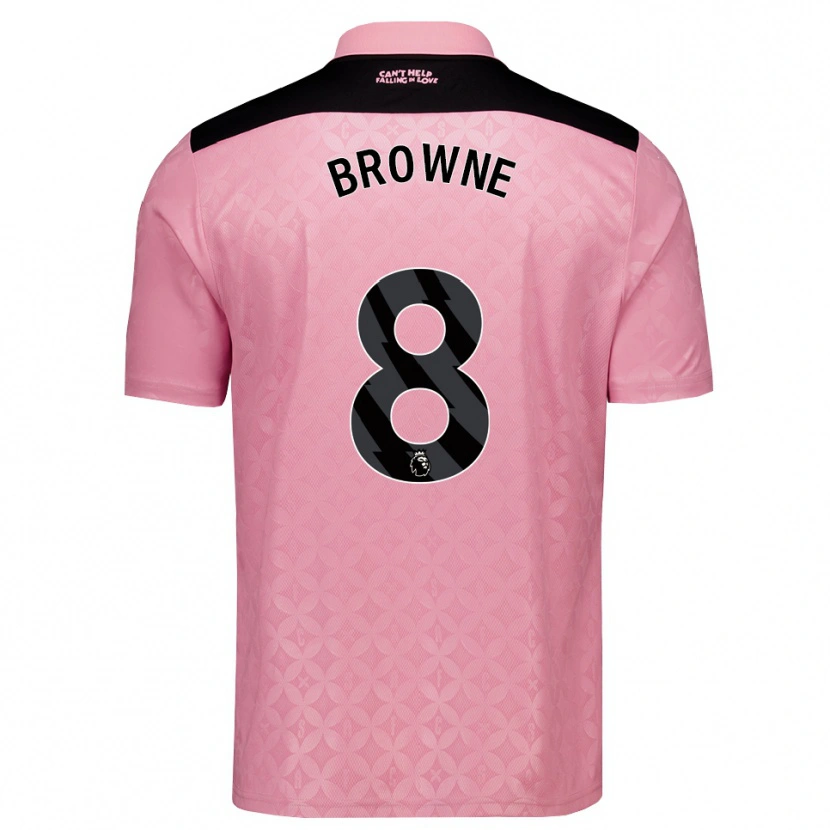 Danxen Homem Camisola Alan Browne #8 Lightpink Preto Alternativa 2026/27 Camisa Brasil