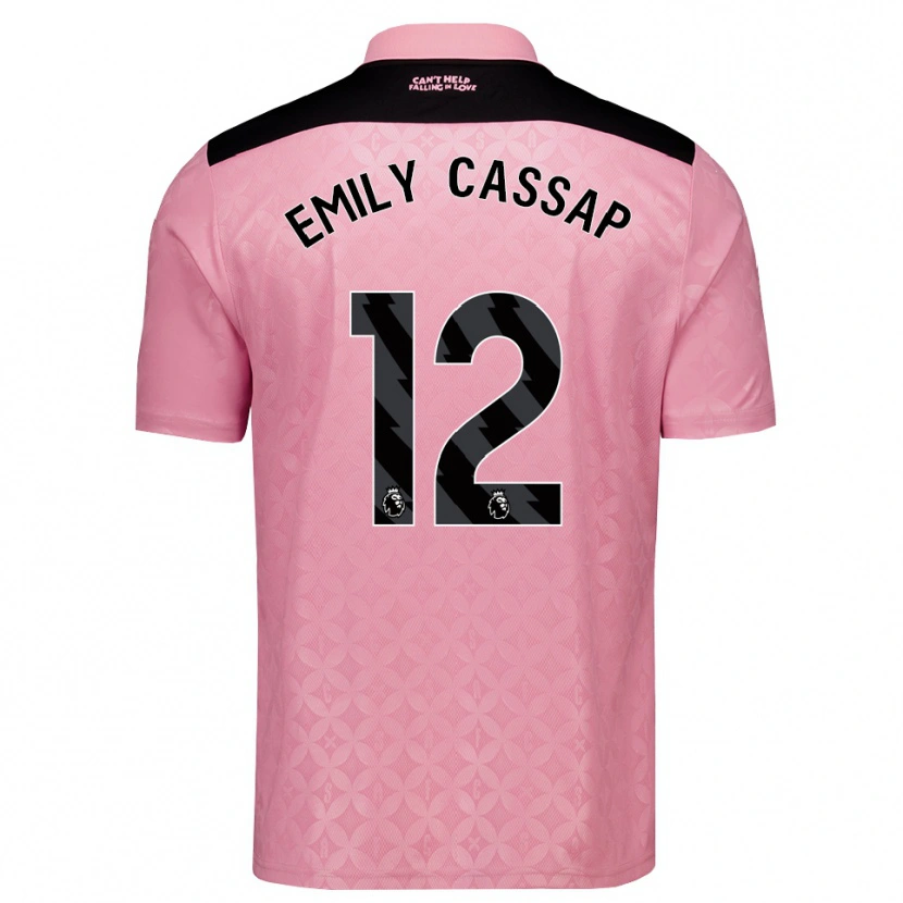 Danxen Homem Camisola Emily Cassap #12 Lightpink Preto Alternativa 2026/27 Camisa Brasil