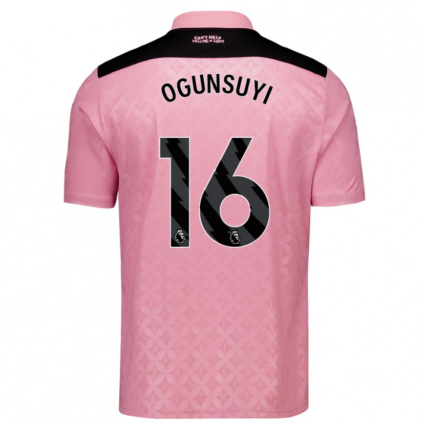 Danxen Homem Camisola Liam Ogunsuyi #16 Lightpink Preto Alternativa 2026/27 Camisa Brasil
