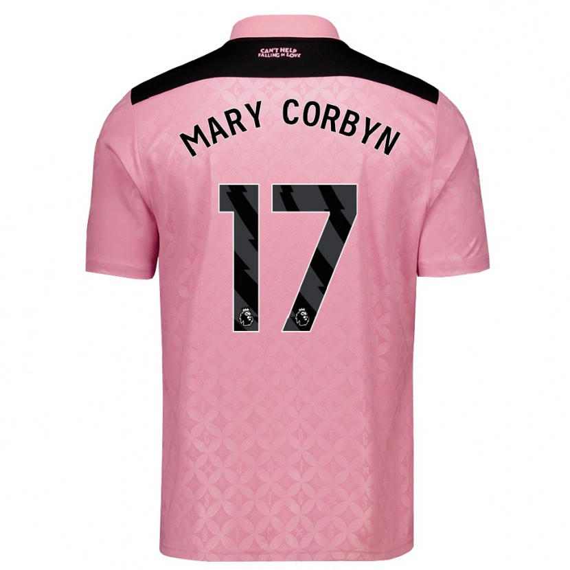 Danxen Homem Camisola Mary Corbyn #17 Lightpink Preto Alternativa 2026/27 Camisa Brasil