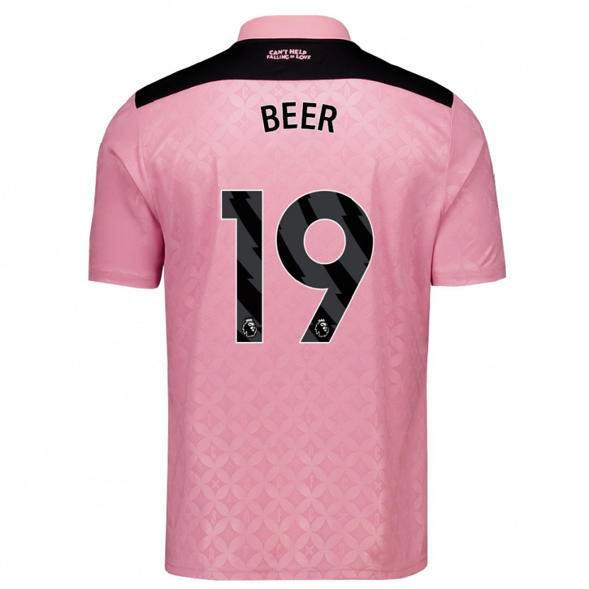Danxen Homem Camisola Megan Beer #19 Lightpink Preto Alternativa 2026/27 Camisa Brasil