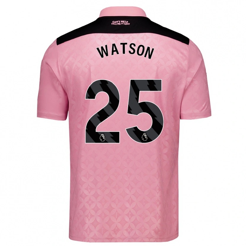 Danxen Homem Camisola Katy Watson #25 Lightpink Preto Alternativa 2026/27 Camisa Brasil