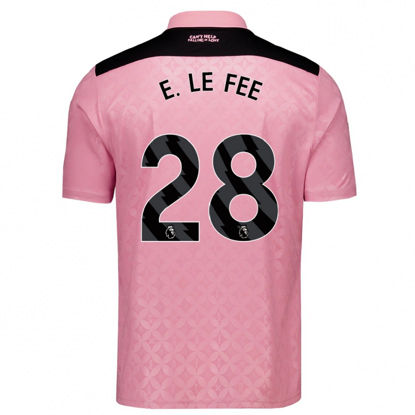 Danxen Homem Camisola Enzo Le Fée #28 Lightpink Preto Alternativa 2026/27 Camisa Brasil