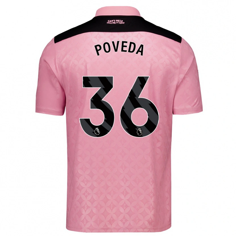 Danxen Homem Camisola Ian Poveda #36 Lightpink Preto Alternativa 2026/27 Camisa Brasil