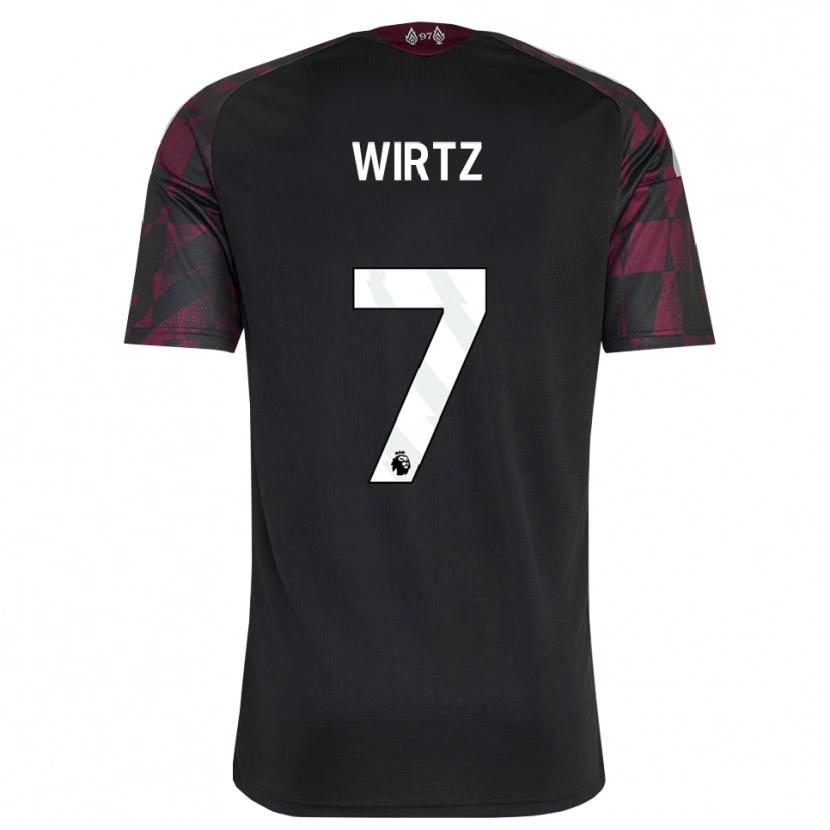 Danxen Homem Camisola Florian Wirtz #7 Preto Branco Roxo Terceiro 2026/27 Camisa Brasil