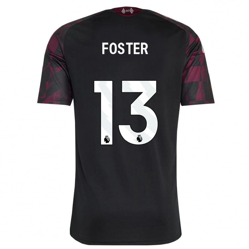 Danxen Homem Camisola Rylee Foster #13 Preto Branco Roxo Terceiro 2026/27 Camisa Brasil