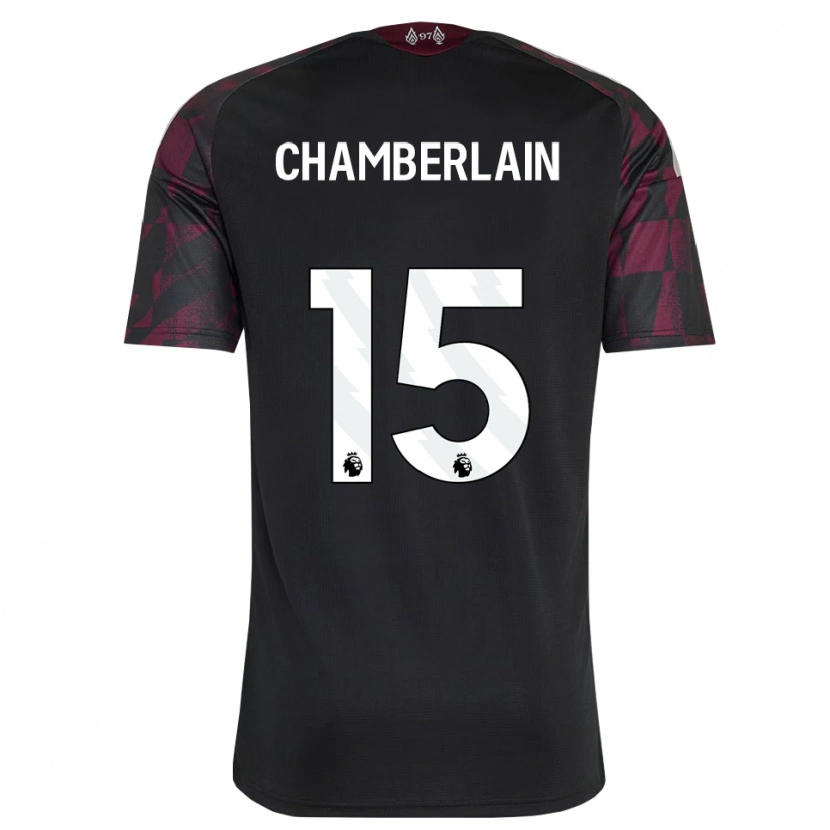 Danxen Homem Camisola Alex Oxlade Chamberlain #15 Preto Branco Roxo Terceiro 2026/27 Camisa Brasil
