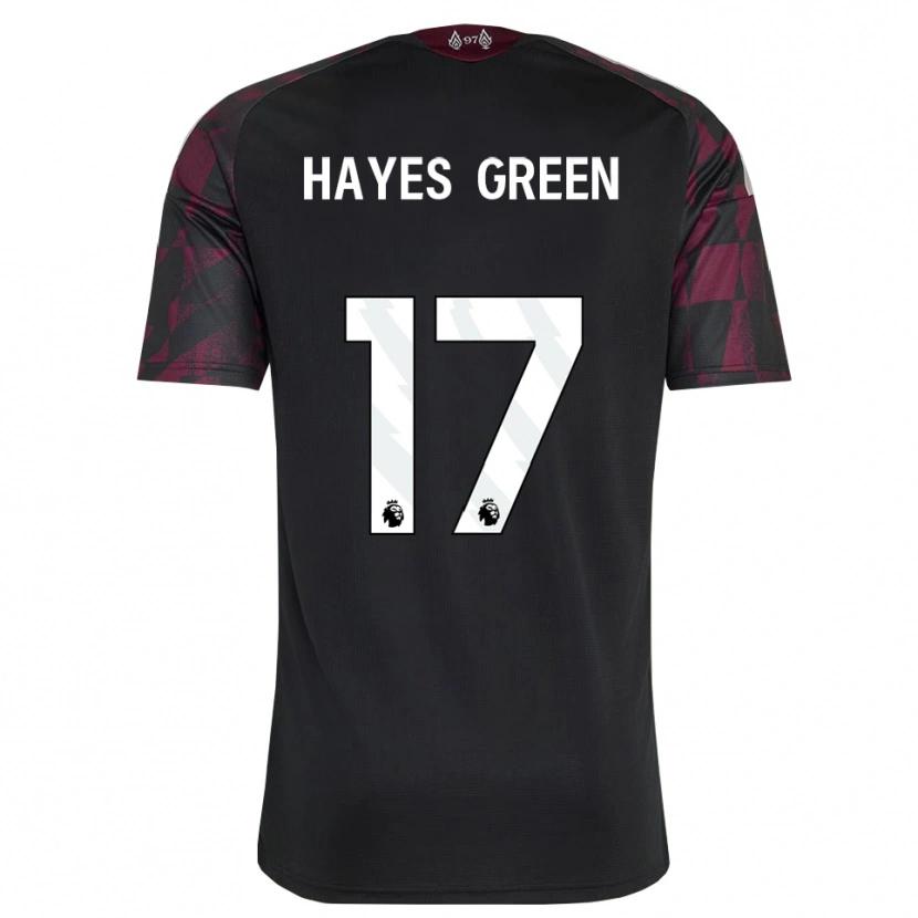 Danxen Homem Camisola Charlie Hayes-Green #17 Preto Branco Roxo Terceiro 2026/27 Camisa Brasil