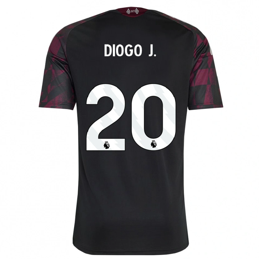 Danxen Homem Camisola Diogo Jota #20 Preto Branco Roxo Terceiro 2026/27 Camisa Brasil