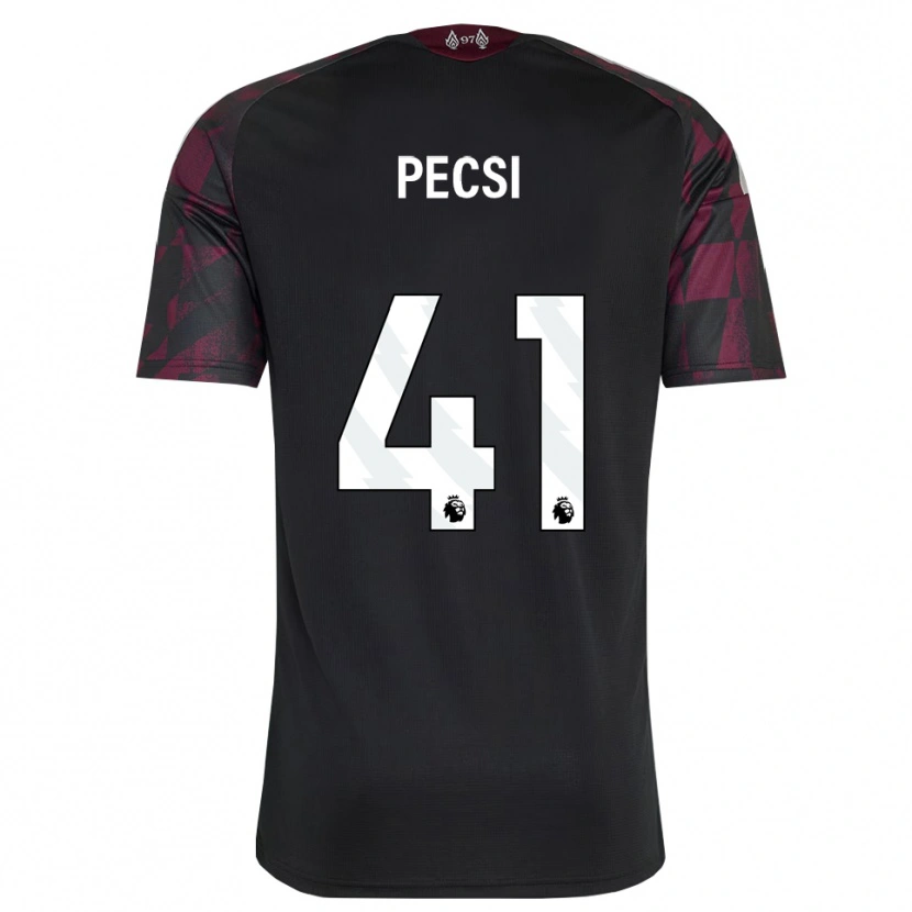 Danxen Homem Camisola Ármin Pécsi #41 Preto Branco Roxo Terceiro 2026/27 Camisa Brasil