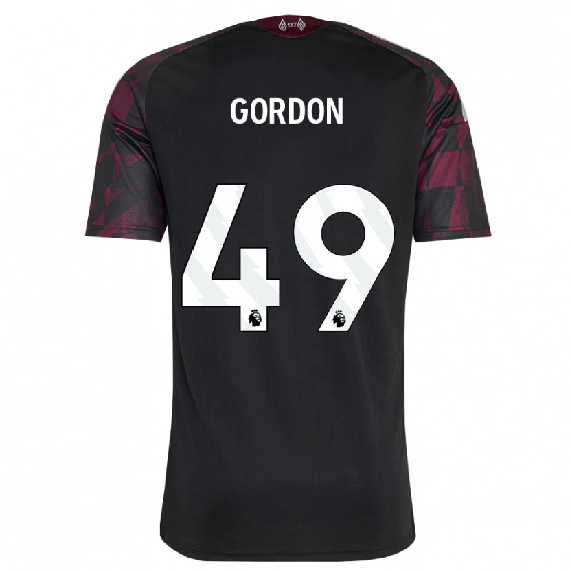Danxen Homem Camisola Kaide Gordon #49 Preto Branco Roxo Terceiro 2026/27 Camisa Brasil