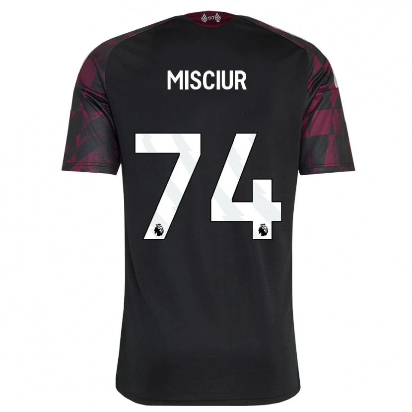 Danxen Homem Camisola Kornel Misciur #74 Preto Branco Roxo Terceiro 2026/27 Camisa Brasil