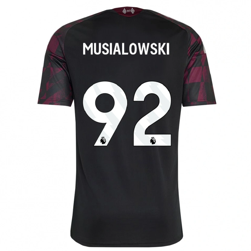 Danxen Homem Camisola Mateusz Musialowski #92 Preto Branco Roxo Terceiro 2026/27 Camisa Brasil