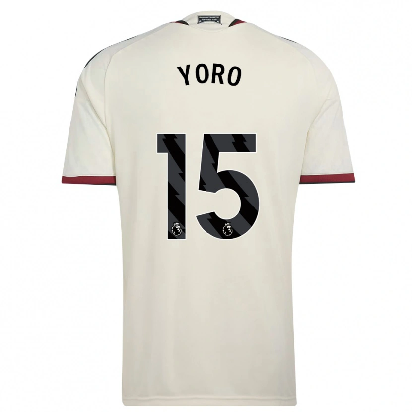 Danxen Homem Camisola Leny Yoro #15 Beige Preto Vermelho Terceiro 2026/27 Camisa Brasil