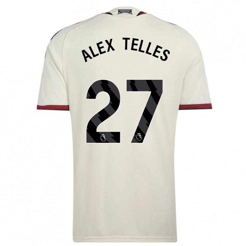 Danxen Homem Camisola Alex Nicolao Telles #27 Beige Preto Vermelho Terceiro 2026/27 Camisa Brasil