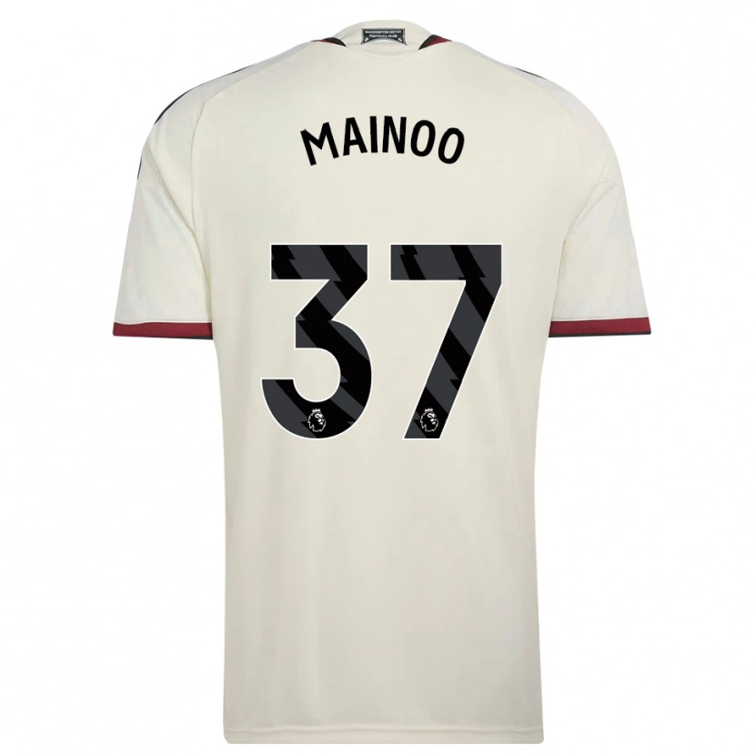 Danxen Homem Camisola Kobbie Mainoo #37 Beige Preto Vermelho Terceiro 2026/27 Camisa Brasil