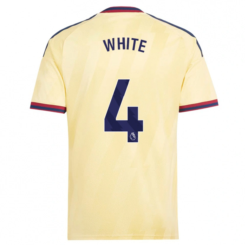 Danxen Homem Camisola Ben White #4 Amarelo Claro Midnightblue Terceiro 2026/27 Camisa Brasil
