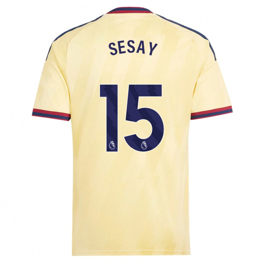 Danxen Homem Camisola Joshua Sesay #15 Amarelo Claro Midnightblue Terceiro 2026/27 Camisa Brasil
