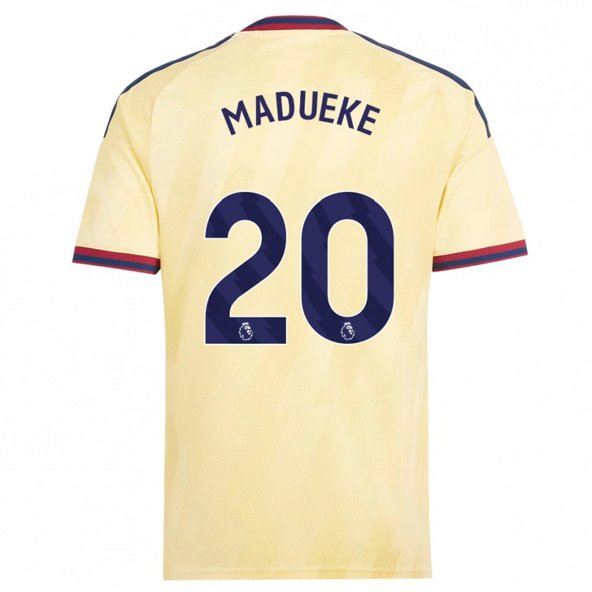 Danxen Homem Camisola Noni Madueke #20 Amarelo Claro Midnightblue Terceiro 2026/27 Camisa Brasil