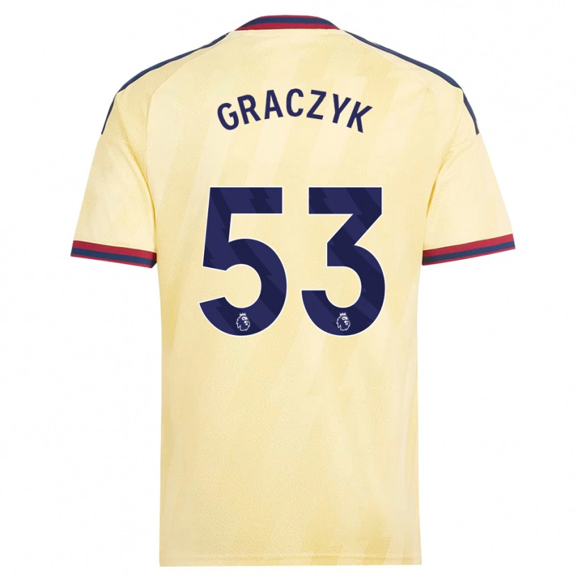 Danxen Homem Camisola Hubert Graczyk #53 Amarelo Claro Midnightblue Terceiro 2026/27 Camisa Brasil