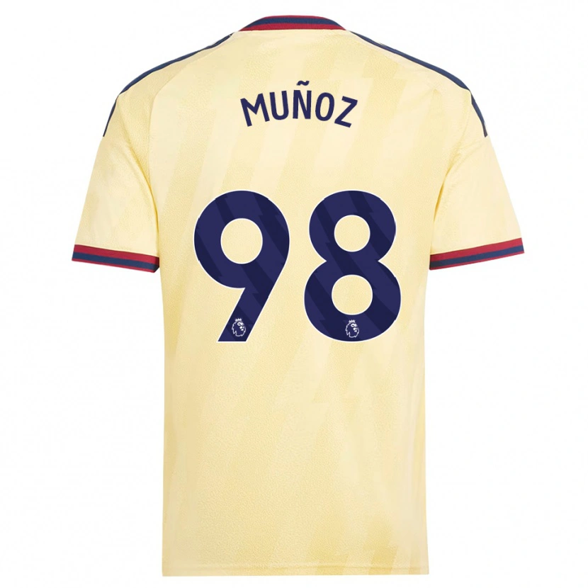 Danxen Homem Camisola Luis Muñoz #98 Amarelo Claro Midnightblue Terceiro 2026/27 Camisa Brasil