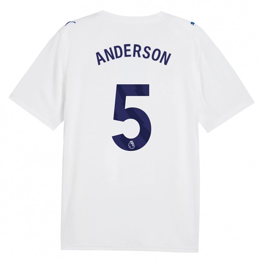 Danxen Homem Camisola Elliot Anderson #5 Marinha Branco Terceiro 2026/27 Camisa Brasil