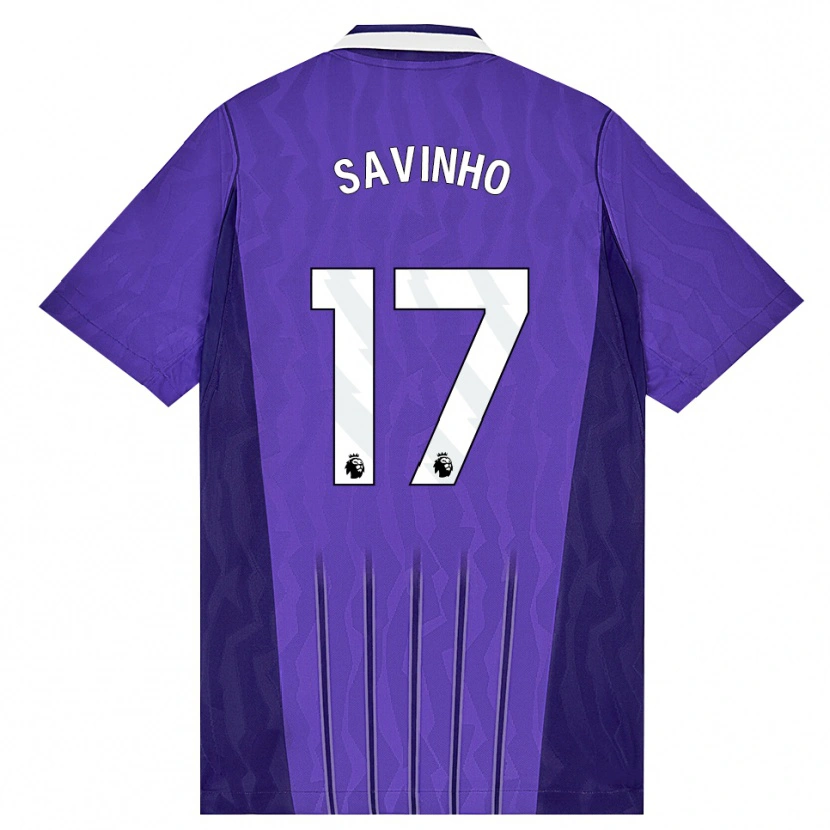 Danxen Homem Camisola Sávio Moreira De Oliveira #17 Roxo Branco Terceiro 2026/27 Camisa Brasil