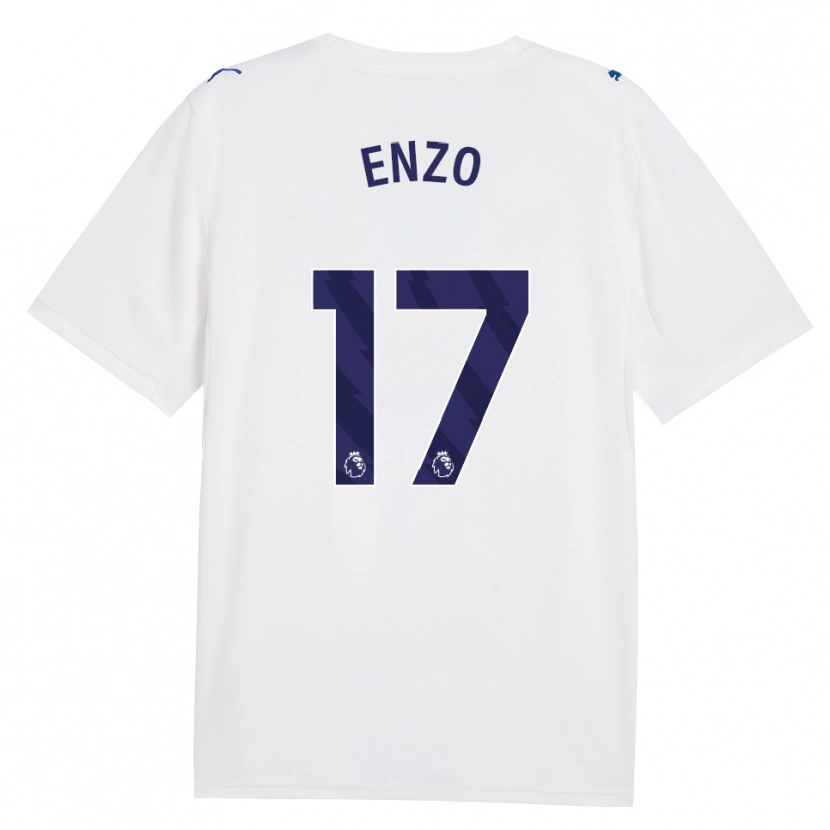 Danxen Homem Camisola Enzo Fernández #17 Marinha Branco Terceiro 2026/27 Camisa Brasil