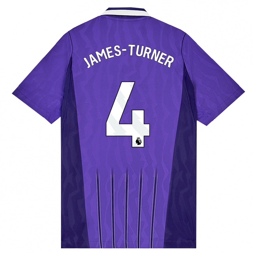 Danxen Homem Camisola Amy James-Turner #4 Roxo Branco Terceiro 2026/27 Camisa Brasil