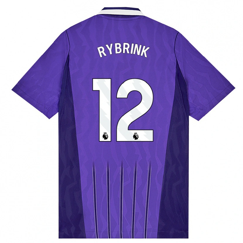 Danxen Homem Camisola Josefine Rybrink #12 Roxo Branco Terceiro 2026/27 Camisa Brasil