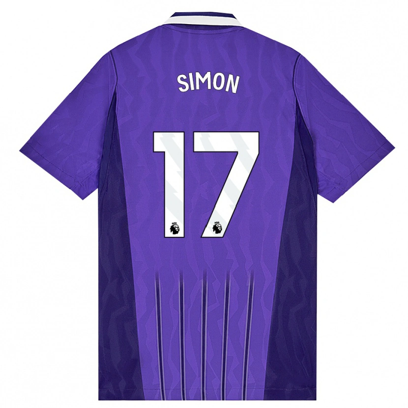 Danxen Homem Camisola Kyah Simon #17 Roxo Branco Terceiro 2026/27 Camisa Brasil