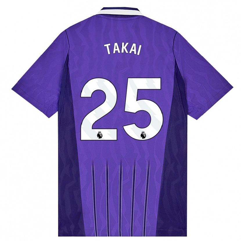 Danxen Homem Camisola Kota Takai #25 Roxo Branco Terceiro 2026/27 Camisa Brasil